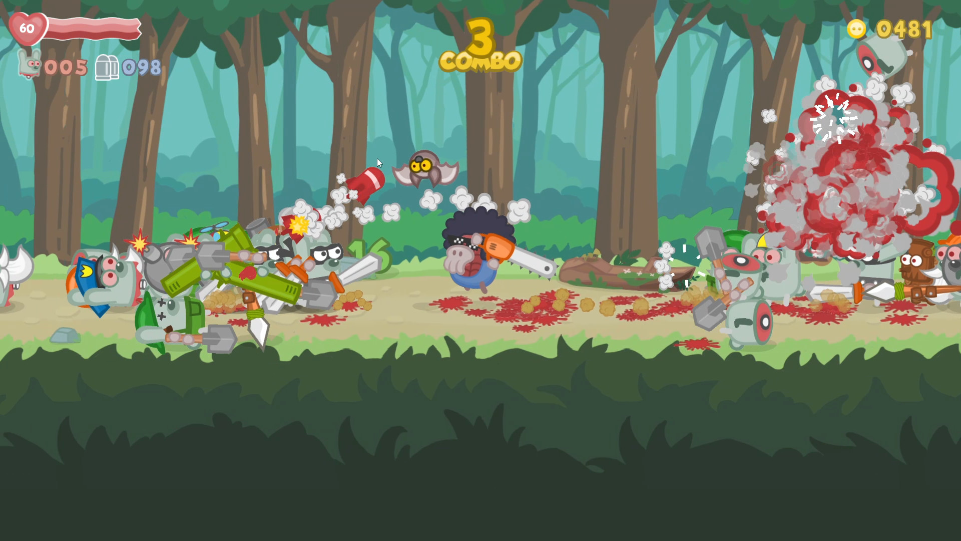 Bacon May Die gameplay screenshot